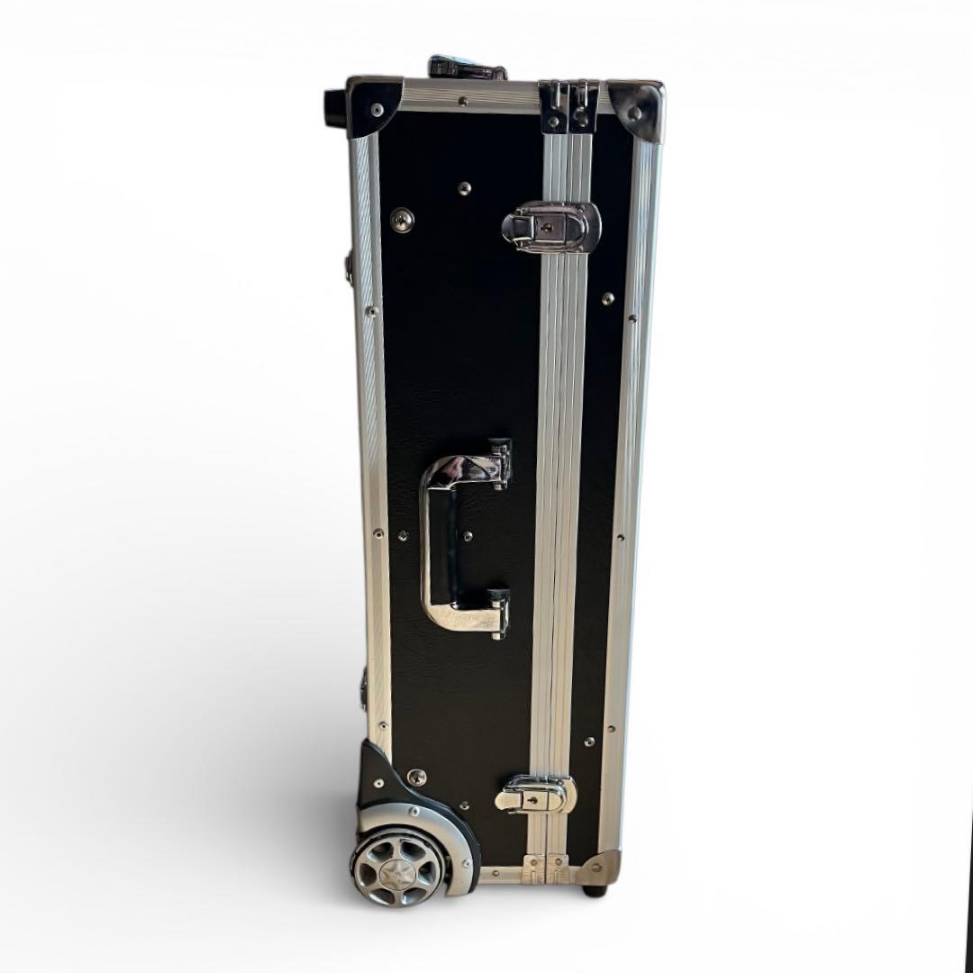 プロ用メイクステーション キャリーケース型　ライト付き　高さ調節可能