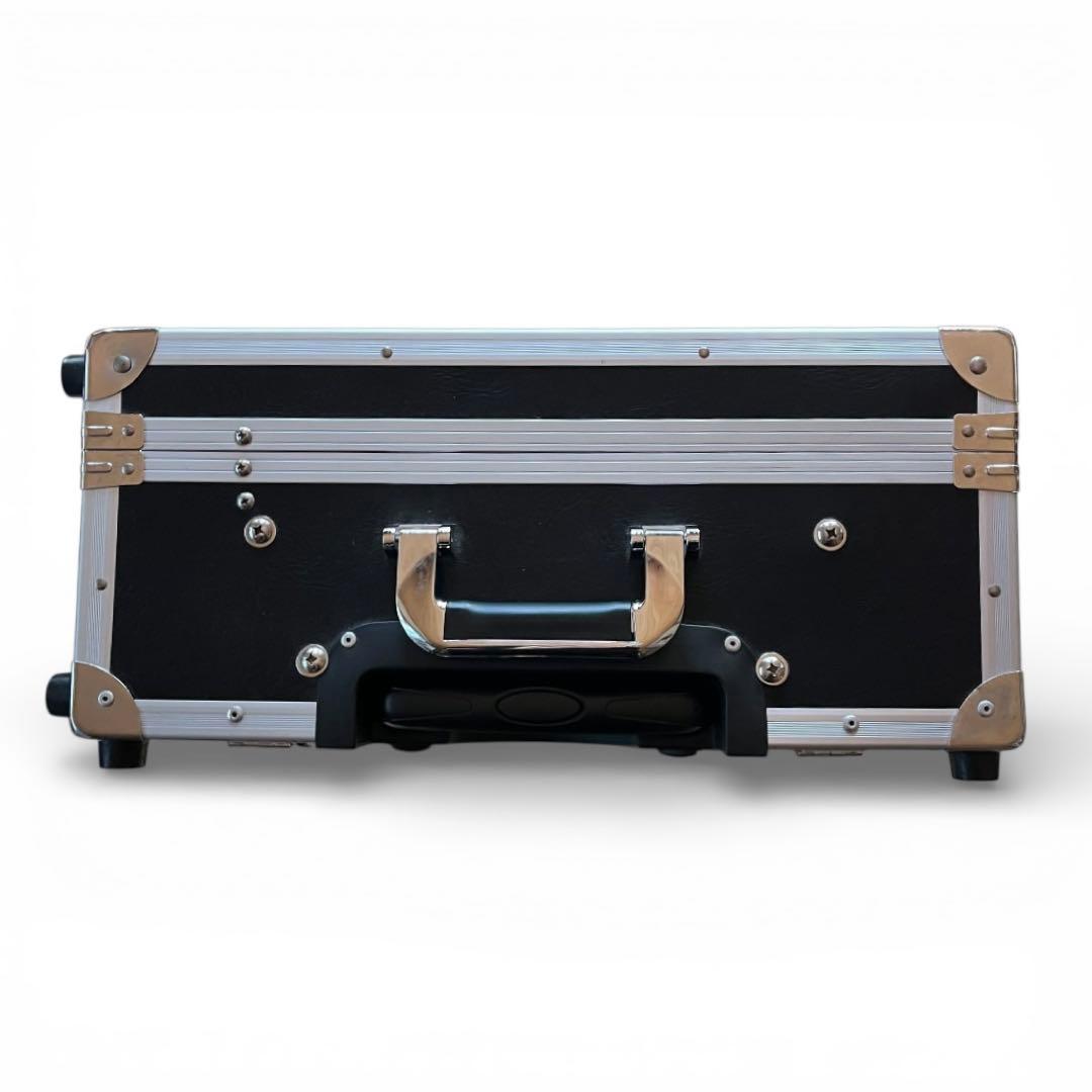 プロ用メイクステーション キャリーケース型　ライト付き　高さ調節可能