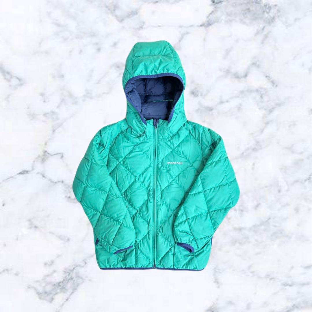 mont-bell リバーシブル ダウン ブルー/グリーン