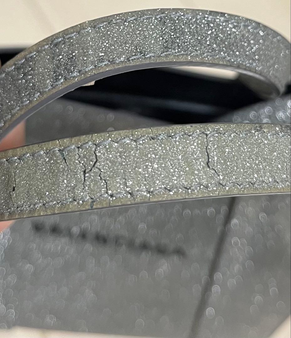 バレンシアガ　BALENCIAGA ショルダーバッグ　ラメ