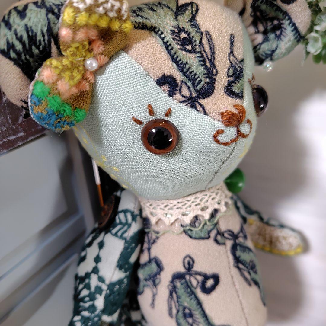 デ*コ様 【オークションです】ミナペルホネン＊ハンドメイド＊ぬいぐるみ＊テディベ