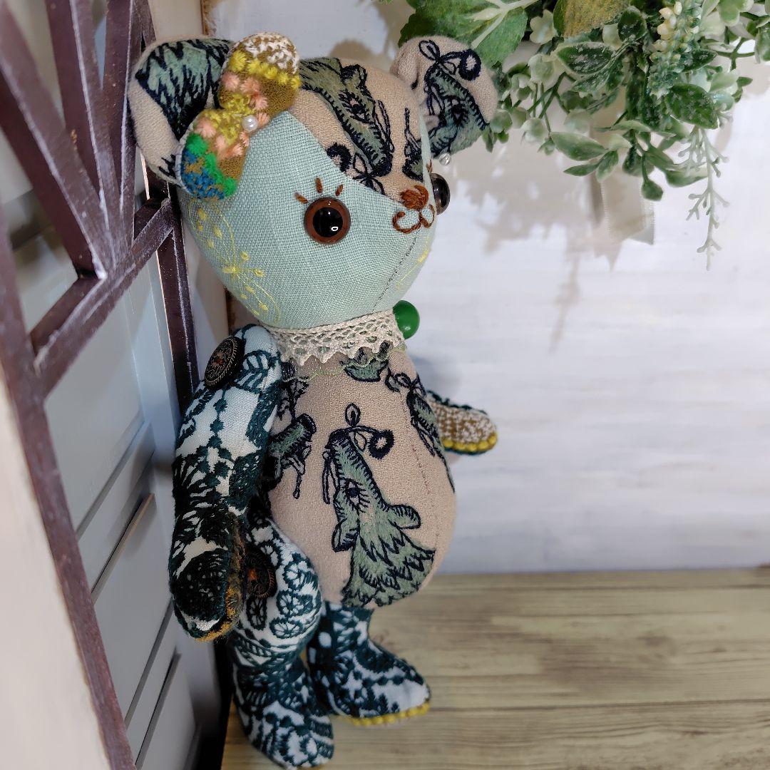 デ*コ様 【オークションです】ミナペルホネン＊ハンドメイド＊ぬいぐるみ＊テディベ