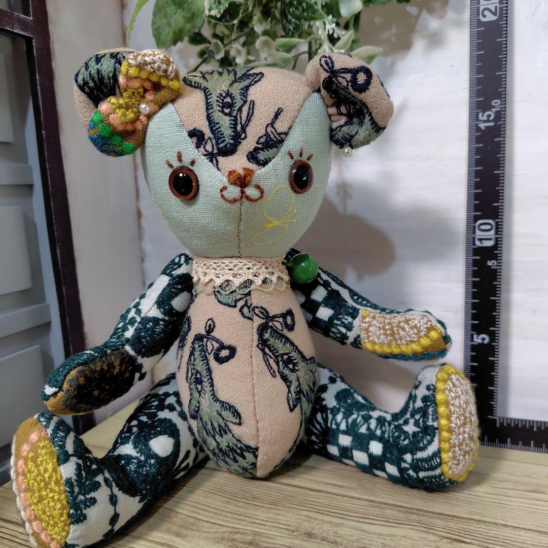 デ*コ様 【オークションです】ミナペルホネン＊ハンドメイド＊ぬいぐるみ＊テディベ