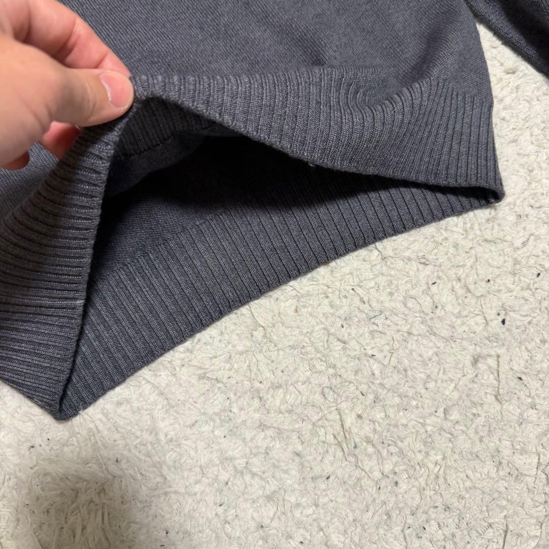 近年極美品Lサイズ相当　グランサッソ　タートルネックセーター　イタリア製　グレー