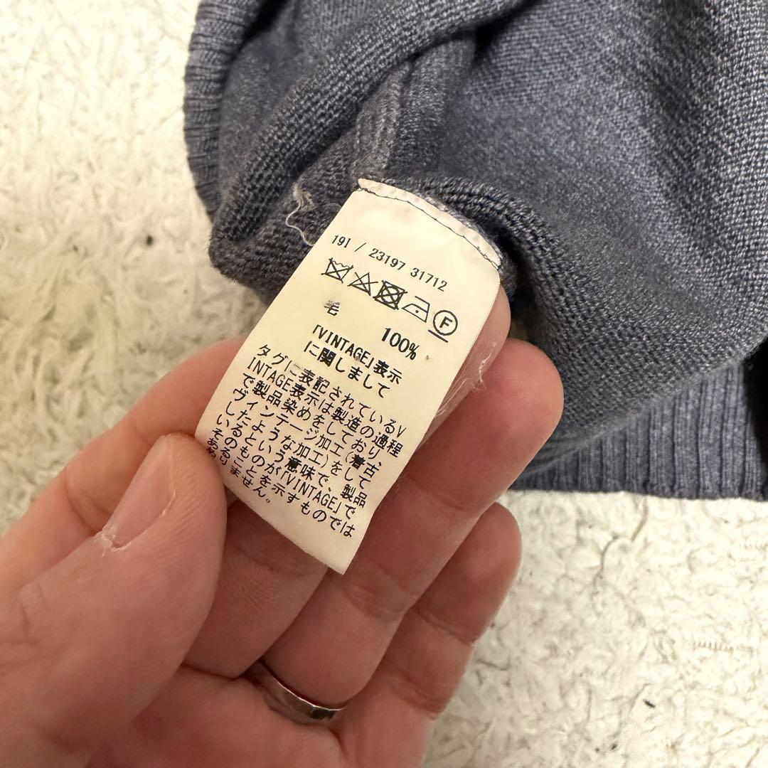 近年極美品Lサイズ相当　グランサッソ　タートルネックセーター　イタリア製　グレー