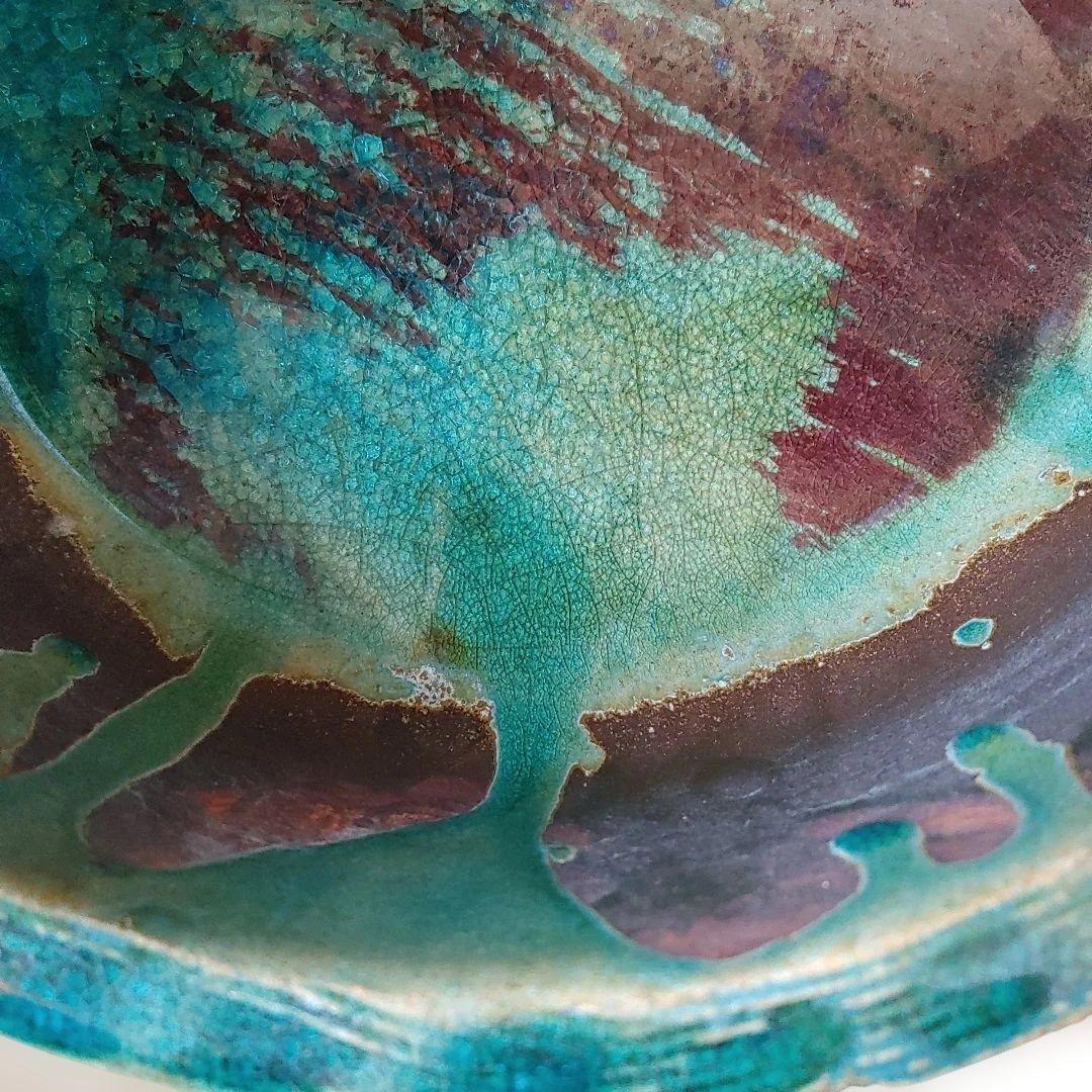 花器　置物　装飾品　手桶デザイン昭和ヴィンテージ　骨董品　益子焼