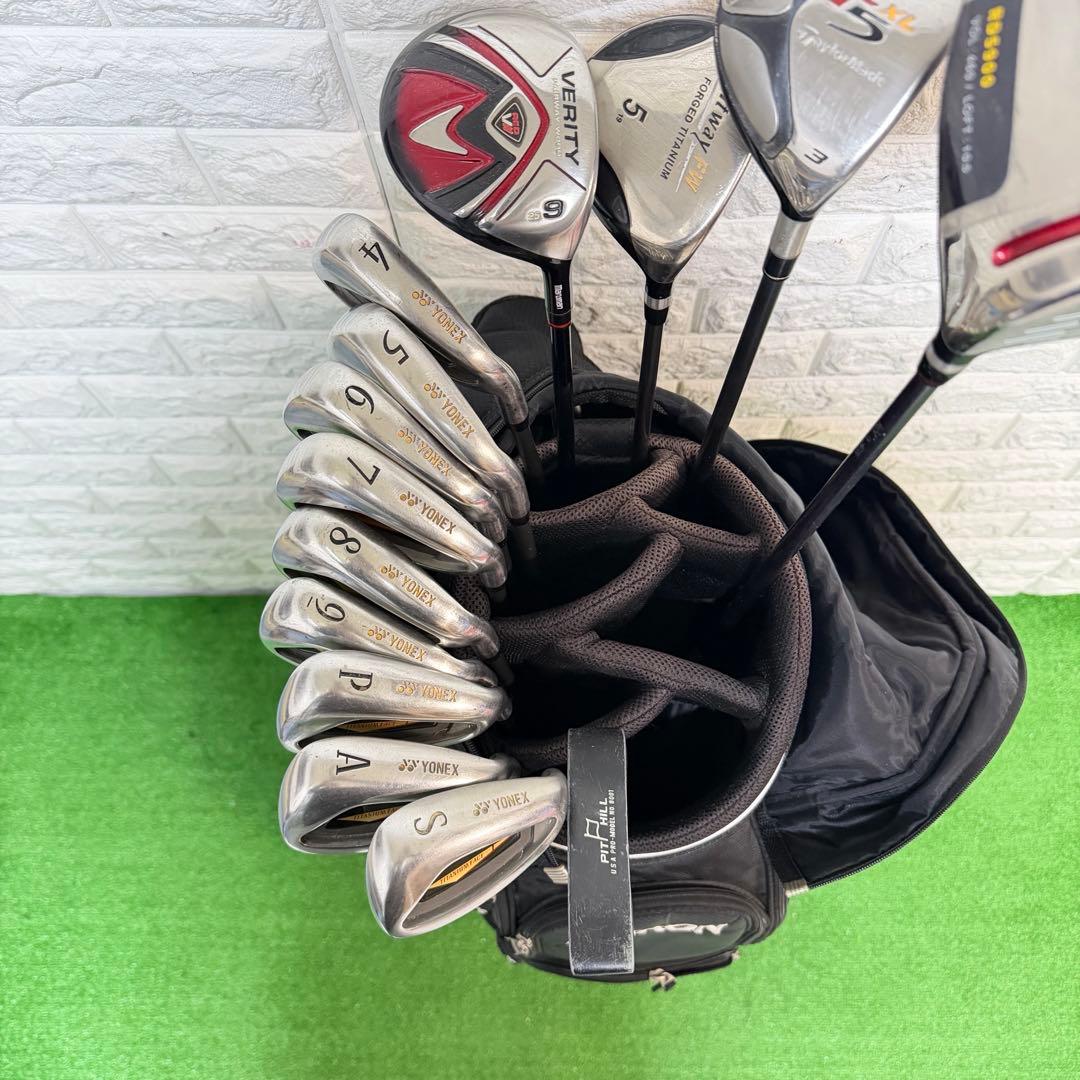 ゴルフセット　初心者応援　YONEX onoff ラウンド仕様　右打ち　すぐ使用