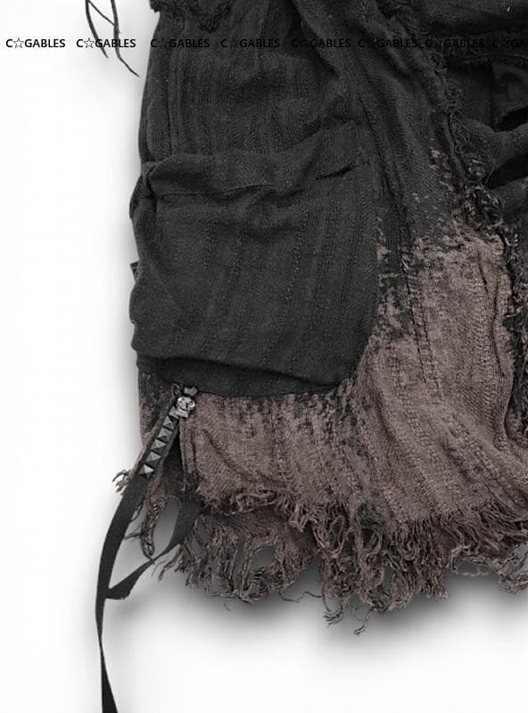 KMRII ケムリ　BLACK SHADOW フード付きベスト　激レア　希少