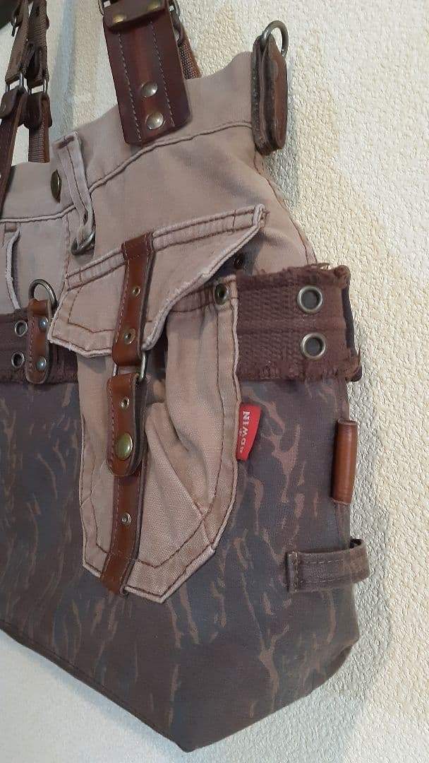 デニムリメイク★★★ MILITARY VINTAGE トートショルダー&腰袋付