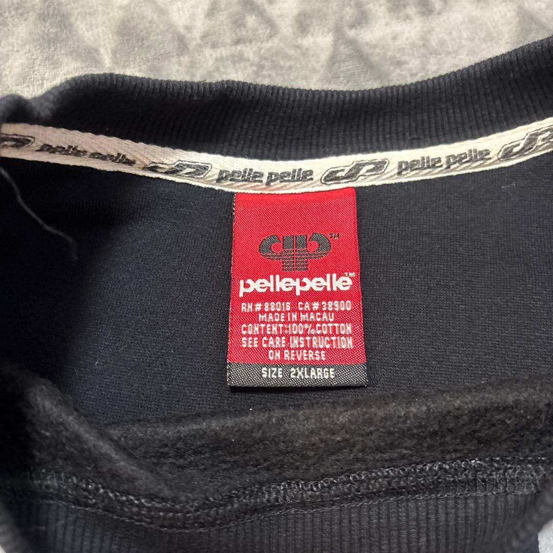 Pelle Pelle ロゴスウェット ブラック　トレーナー