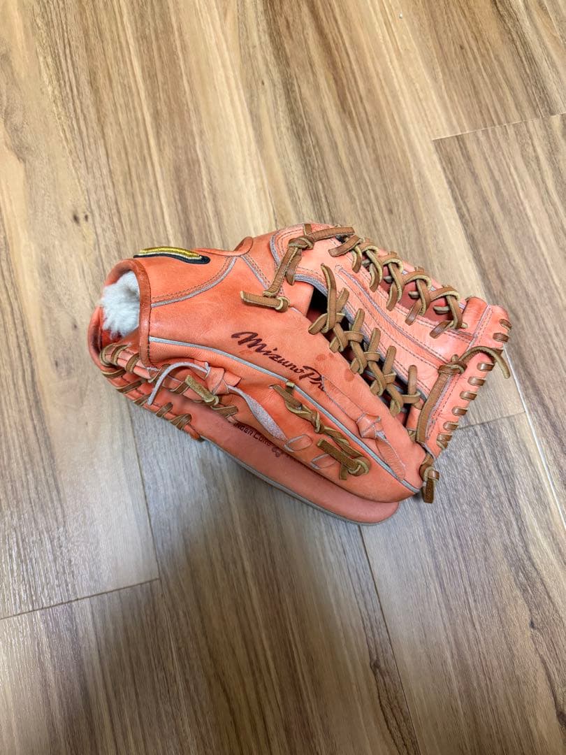 Mizuno Pro ミズプロ外野用軟式グローブ オレンジ