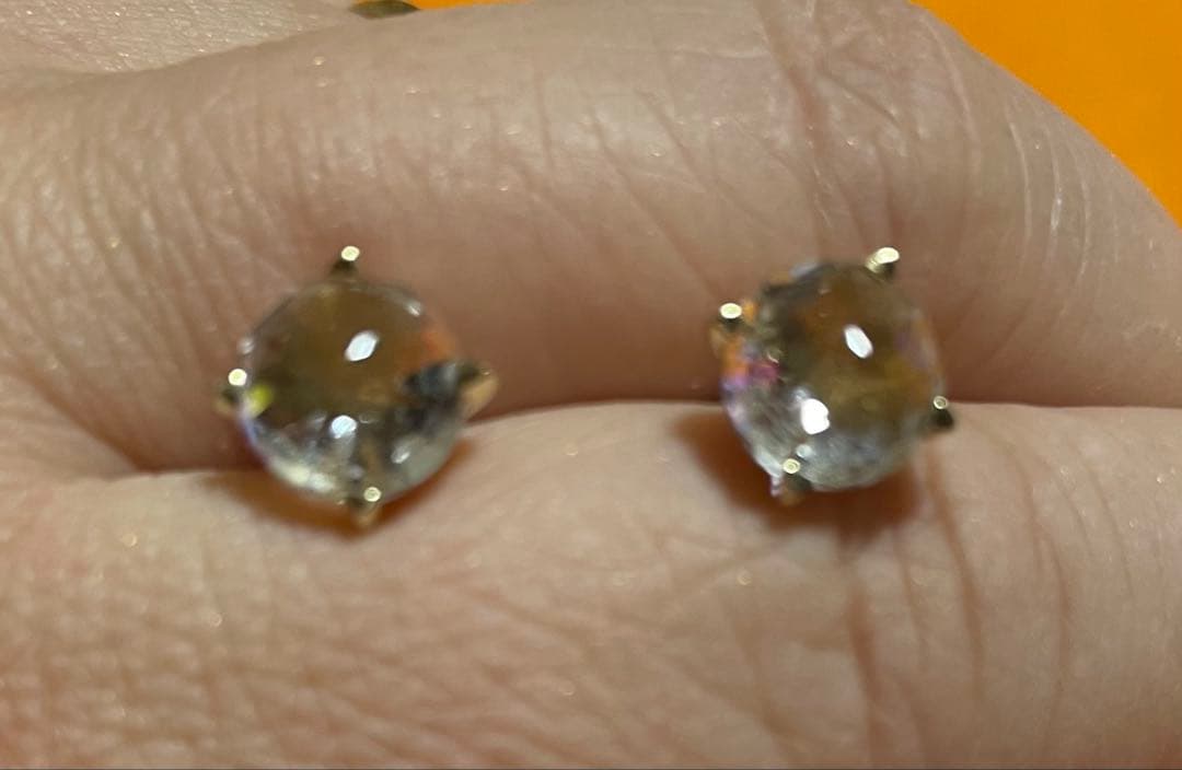 【MIZUKI】★ 希少 ★ 14KYG クォーツピアス