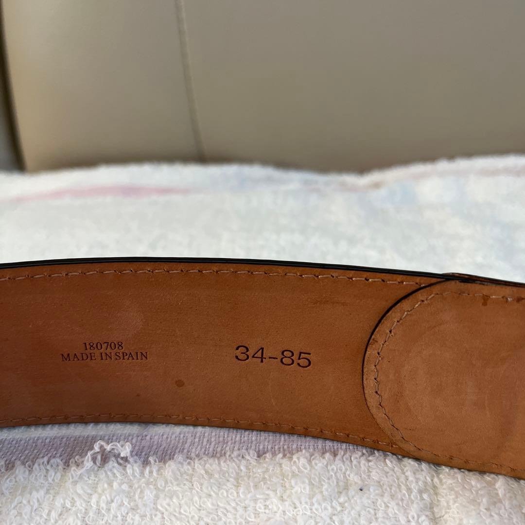 大幅お値下げです！ロエベ　 レディース 黒レザー ベルト