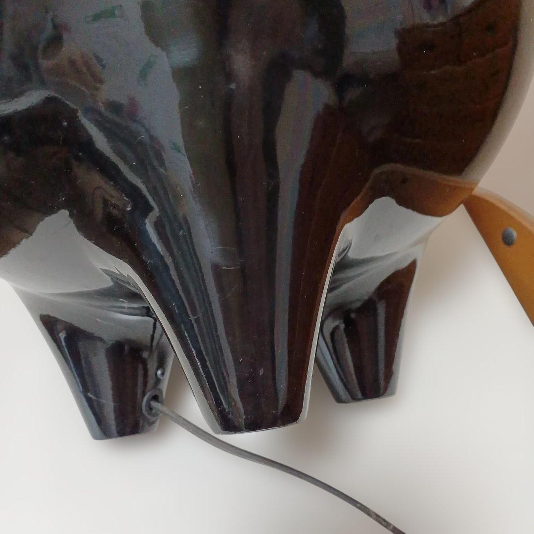 値下げ、鋳鉄製黒色茶釜 電気式、通電確認。