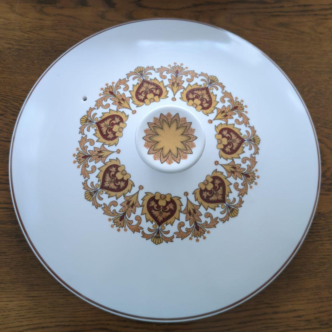 ノリタケチャイナ　北欧柄　progession 　レトロ陶器キャセロール鍋