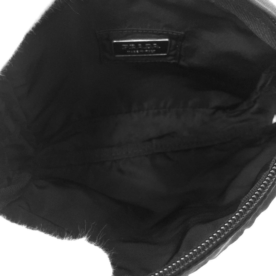 希少　美品　PRADA プラダ　ウエストバッグ　ボディバッグ　ブラック　ナイロン