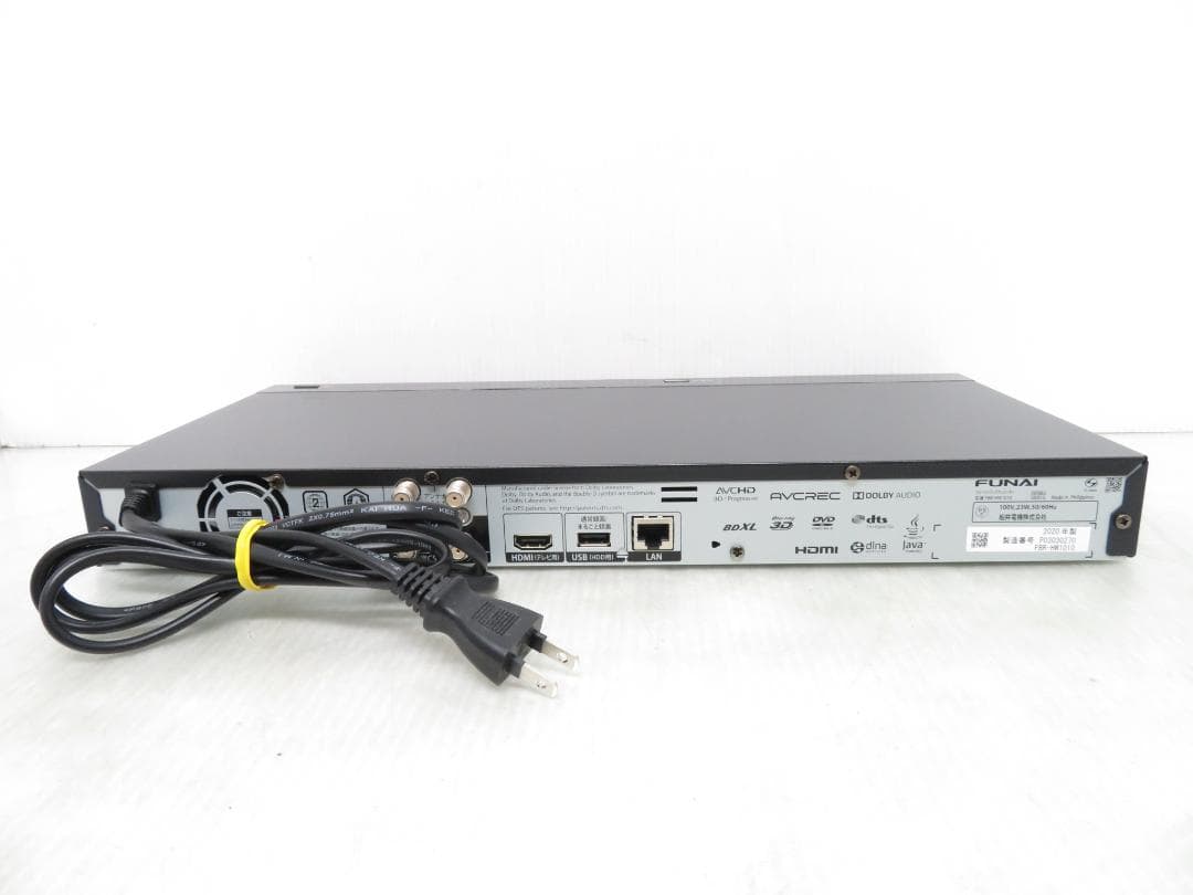 FUNAI フナイ 2020年製 HDD/BDレコーダー ブルーレイ 1TB