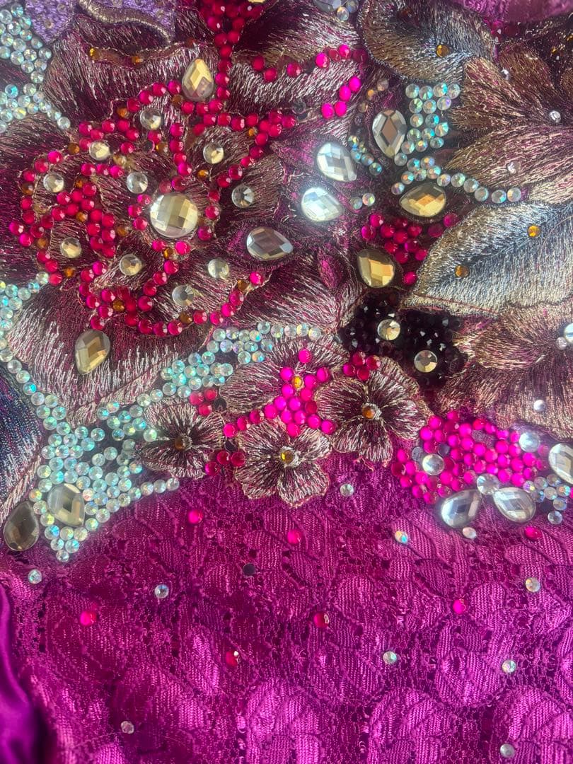 エジプト製　ピンクパープル　マジェンダ　オリエンタル衣装