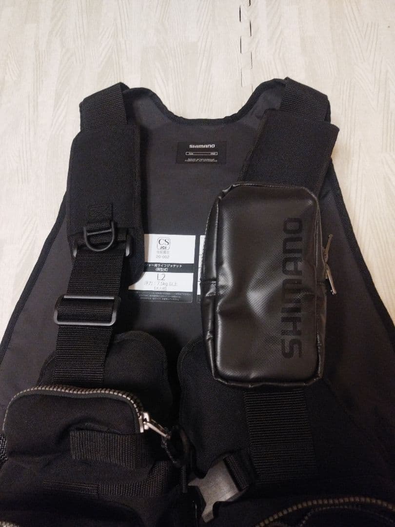 シマノ(SHIMANO) ゲームベスト VF-024U リアルブラック フリー