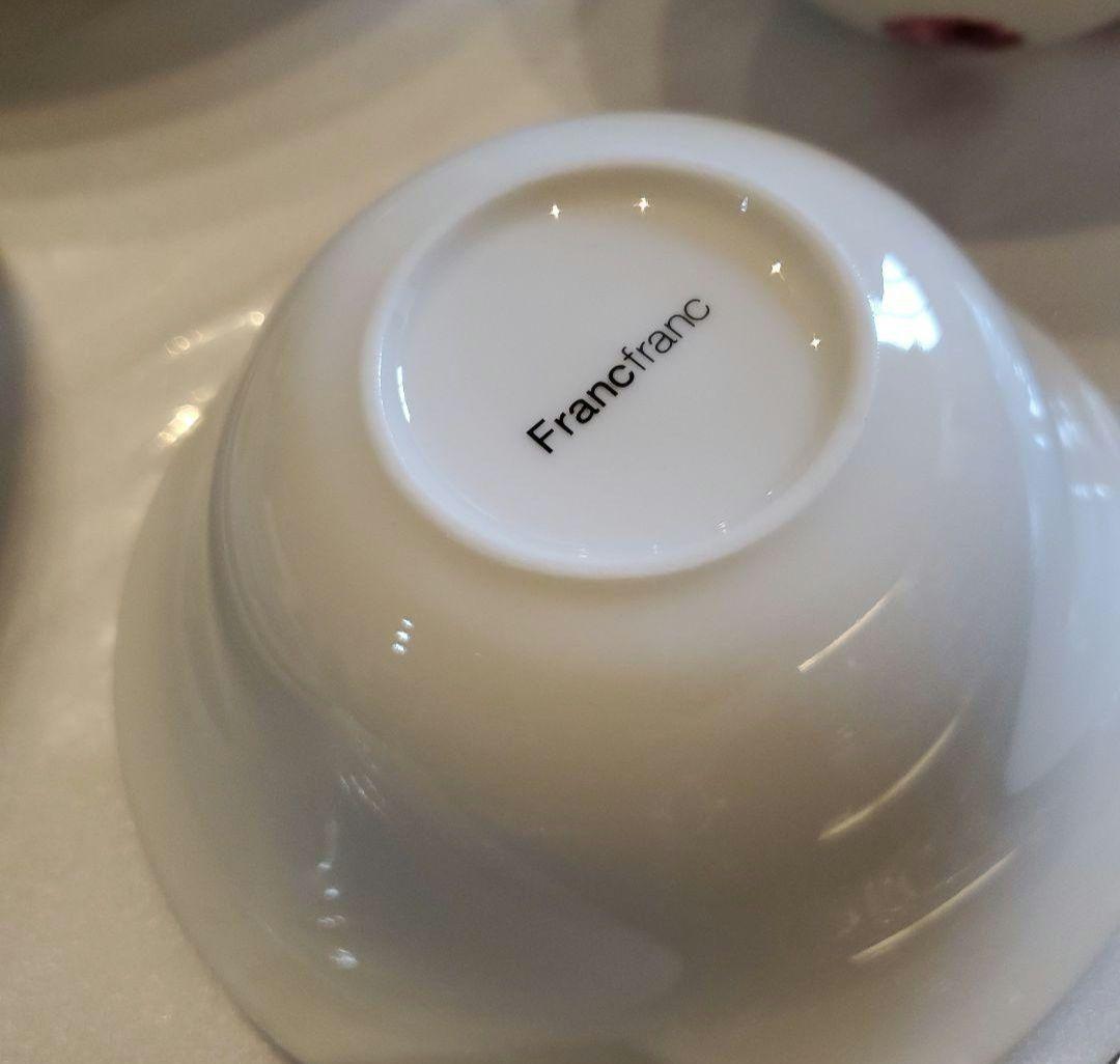 メルカリ便送料込♪Francfranc♪花柄陶器深皿フランフランフロナFLONA