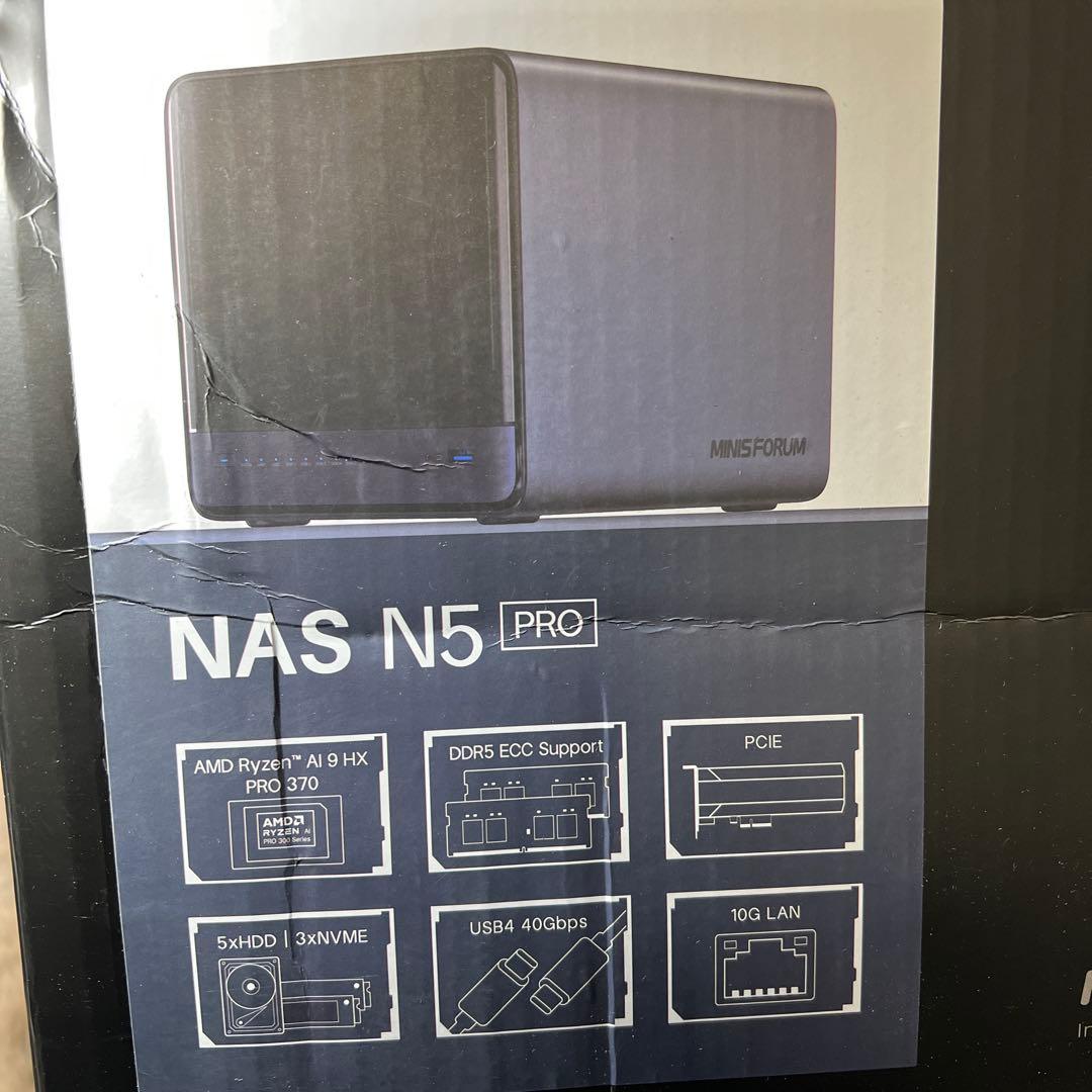 ミニPC MINISFORUM AI NAS N5 Pro P370 128GB
