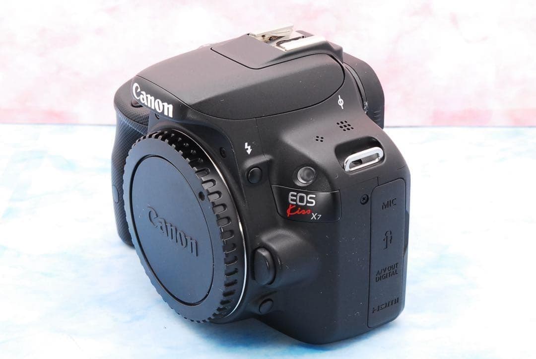 キャノン Kiss X7★手ブレ補正標準＆超望遠★一眼レフカメラ★S数少