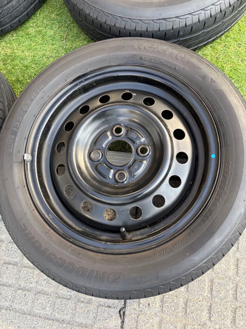 155/65R14 ブリヂストン　2020年　夏タイヤ　ラジアル　ホイール4本