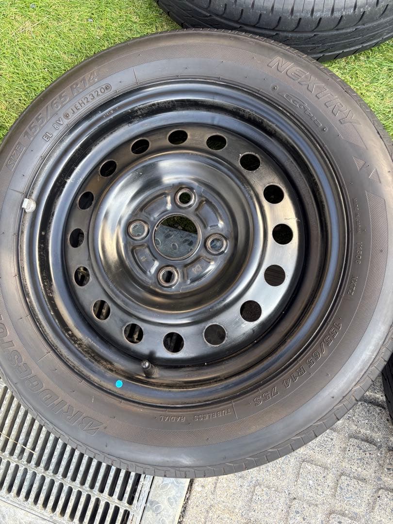 155/65R14 ブリヂストン　2020年　夏タイヤ　ラジアル　ホイール4本