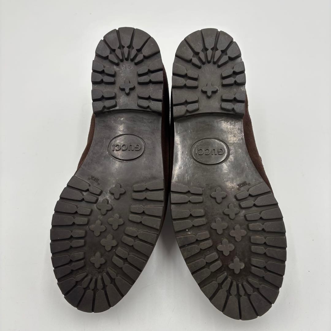 GUCCI グッチ ホースビット スエード ローファー 約23㎝ ブラウン