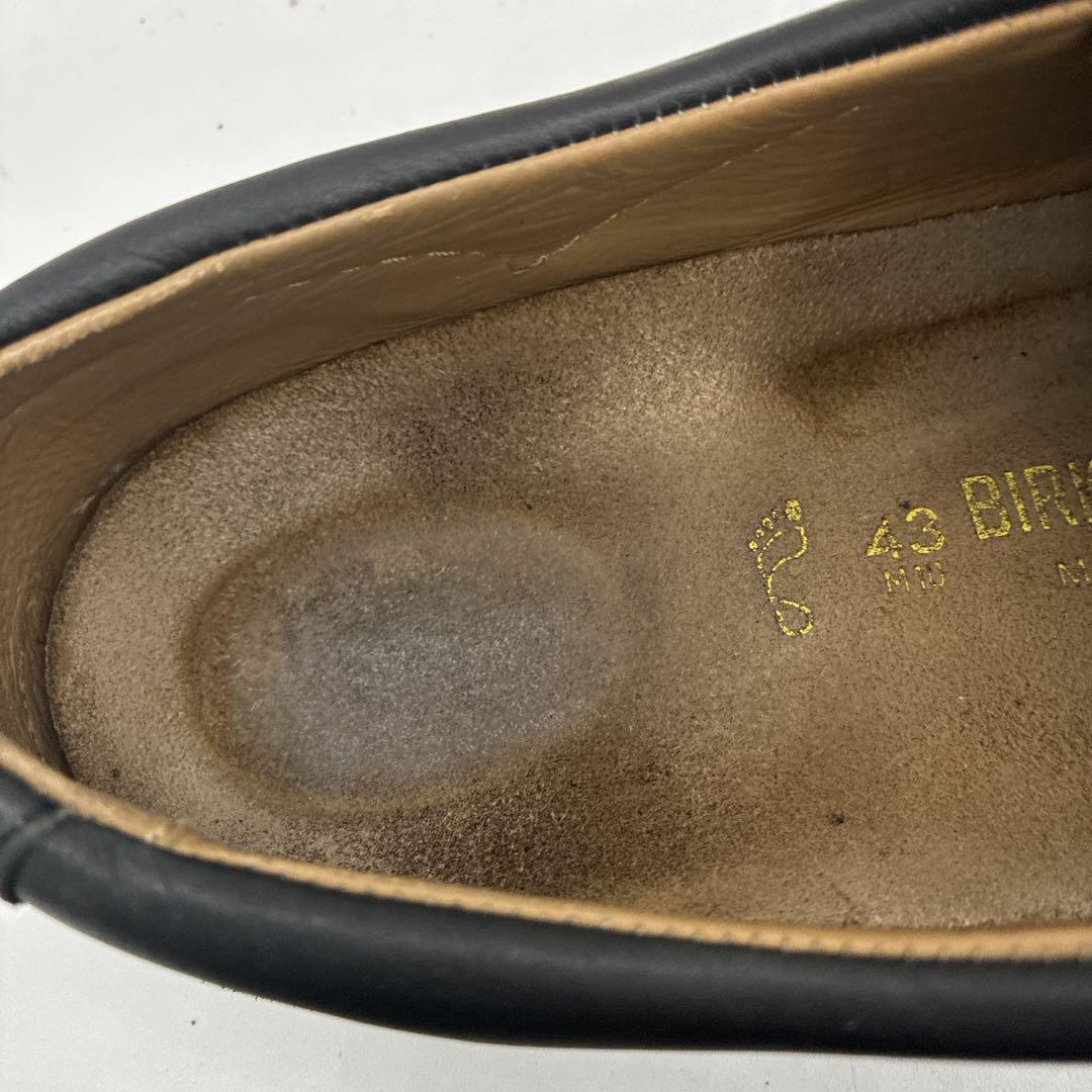 【良品】ビルケンシュトック パサデナ 43 チロリアン レザーシューズ ブラック