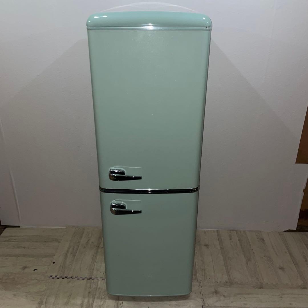 【極美品】送料設置無料　IRIS OHYAMA　レトロ冷蔵庫　130L 新生活