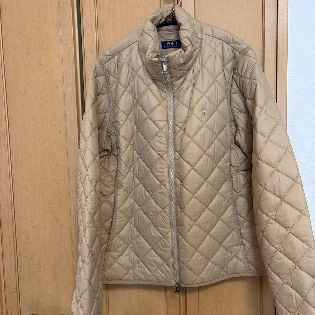 POLO RALPH LAUREN ベージュモッズコートキルティングコート付き