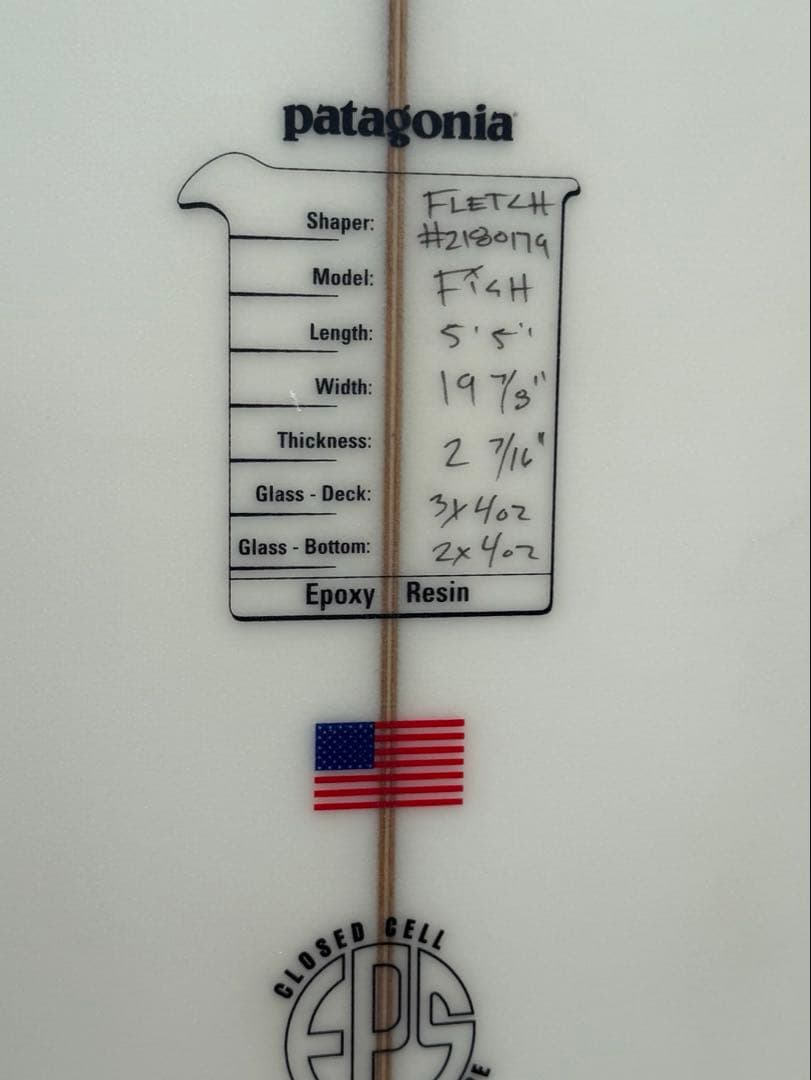都内近郊限定 FCD パタゴニア Fish Twin 5'5 フィン付き