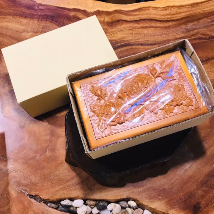 値下げ中 オルゴール 木製小物入れ バラの彫刻 君をのせて