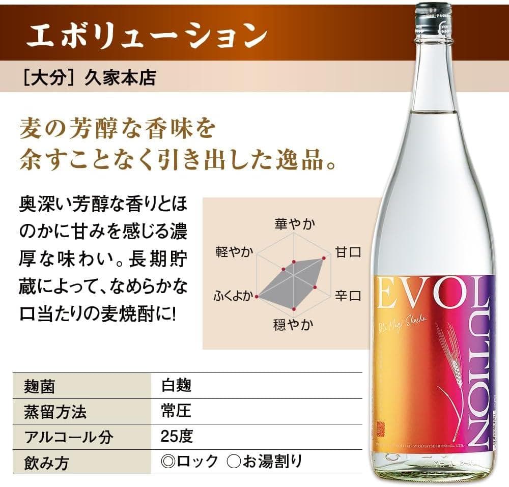【新品・未使用】麦焼酎 一升瓶(1800ml)✕5本組 飲み比べセット［大分］