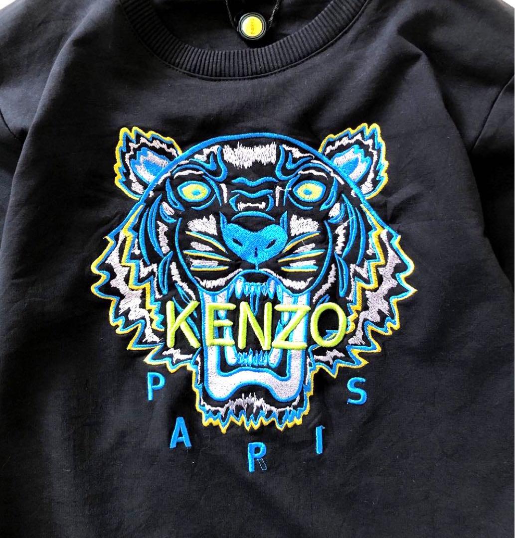 KENZO USA輸入 ドラゴンタイガー刺繍スウェット シャツ ブラックXL