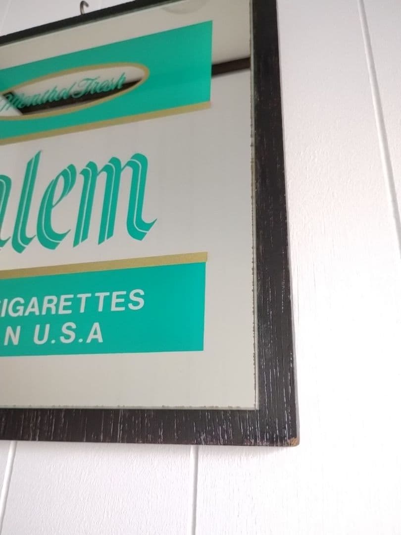 ヴィンテージ　パブミラー　鏡　アート　インテリア　ダンヒル　セーラム　昭和レトロ