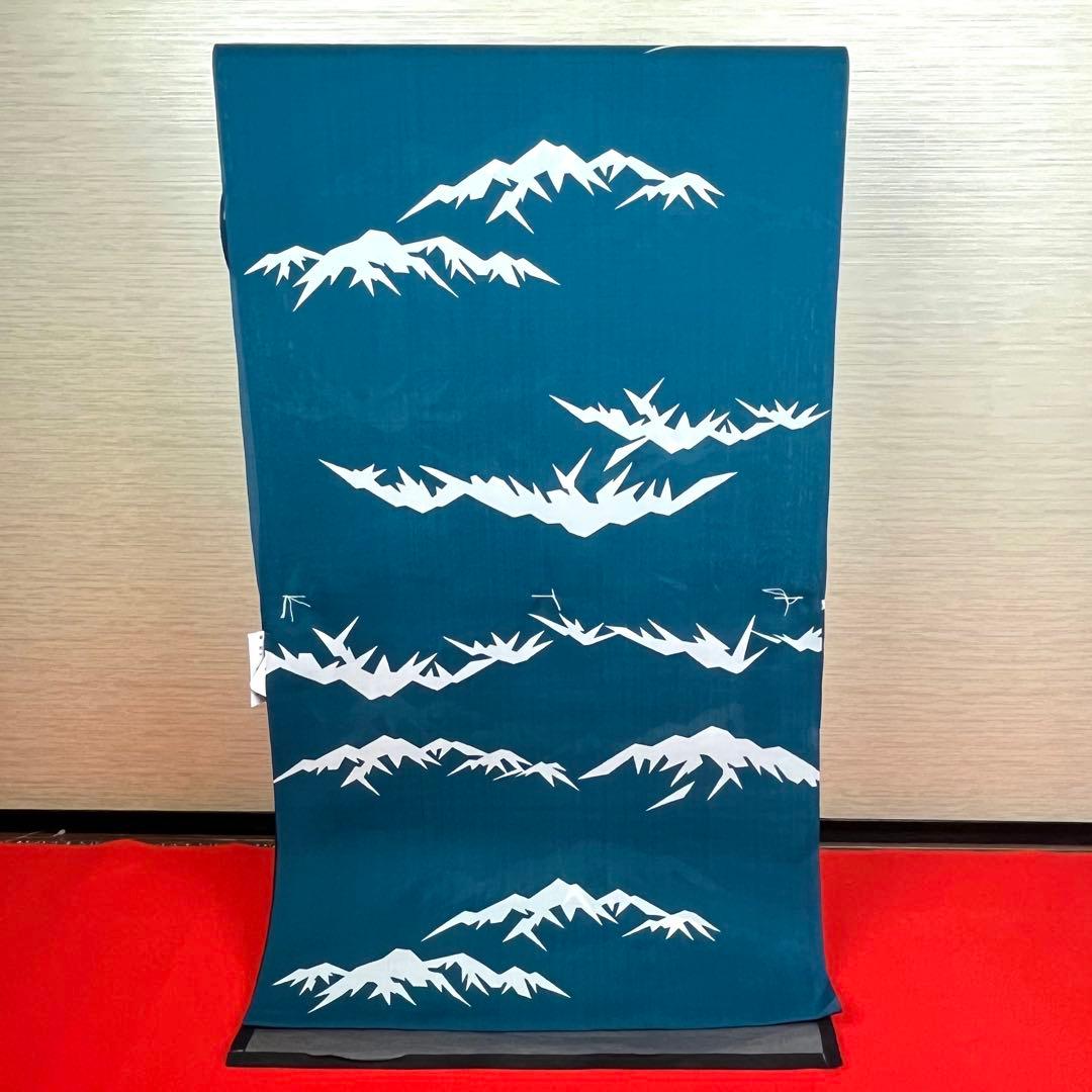 ☆専用☆浴衣 反物 遠山 024 セオアルファ お仕立て代込み バチ衿 創世舎