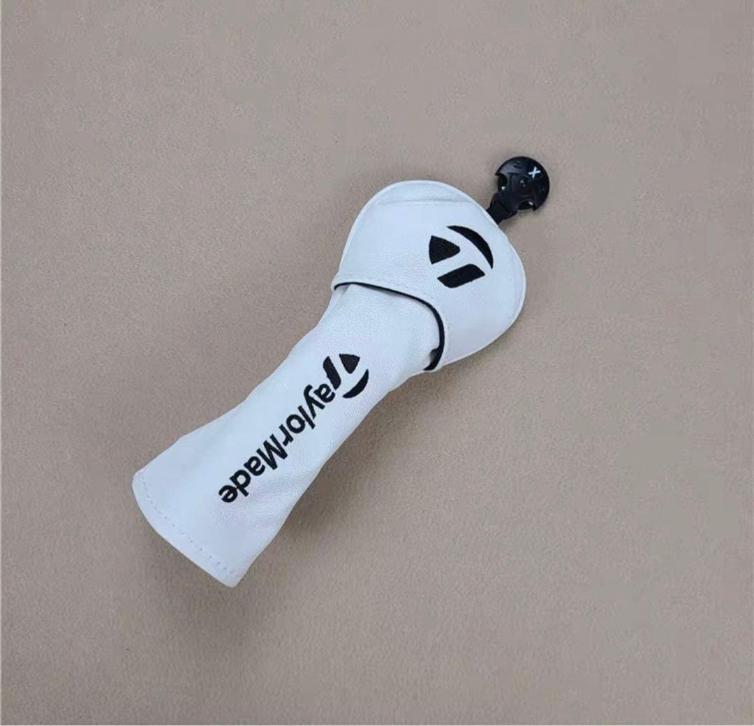 【新製品4点セット】テーラーメイドシンプルユニセックスゴルフクラブカバー 白色