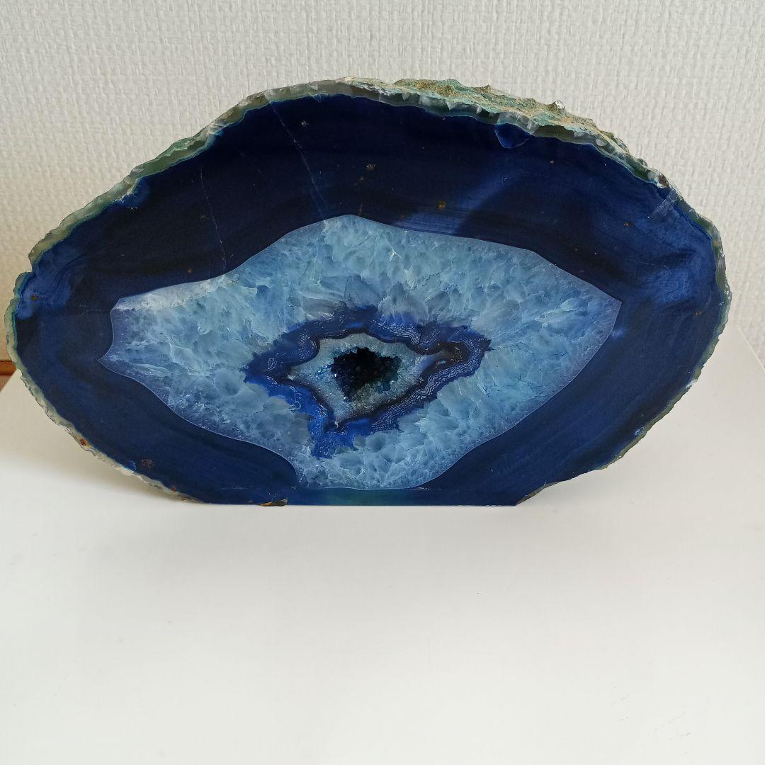 天然鑑賞石✯ブルーメノウ（青瑪瑙）鑑賞用約2.6kg　原石