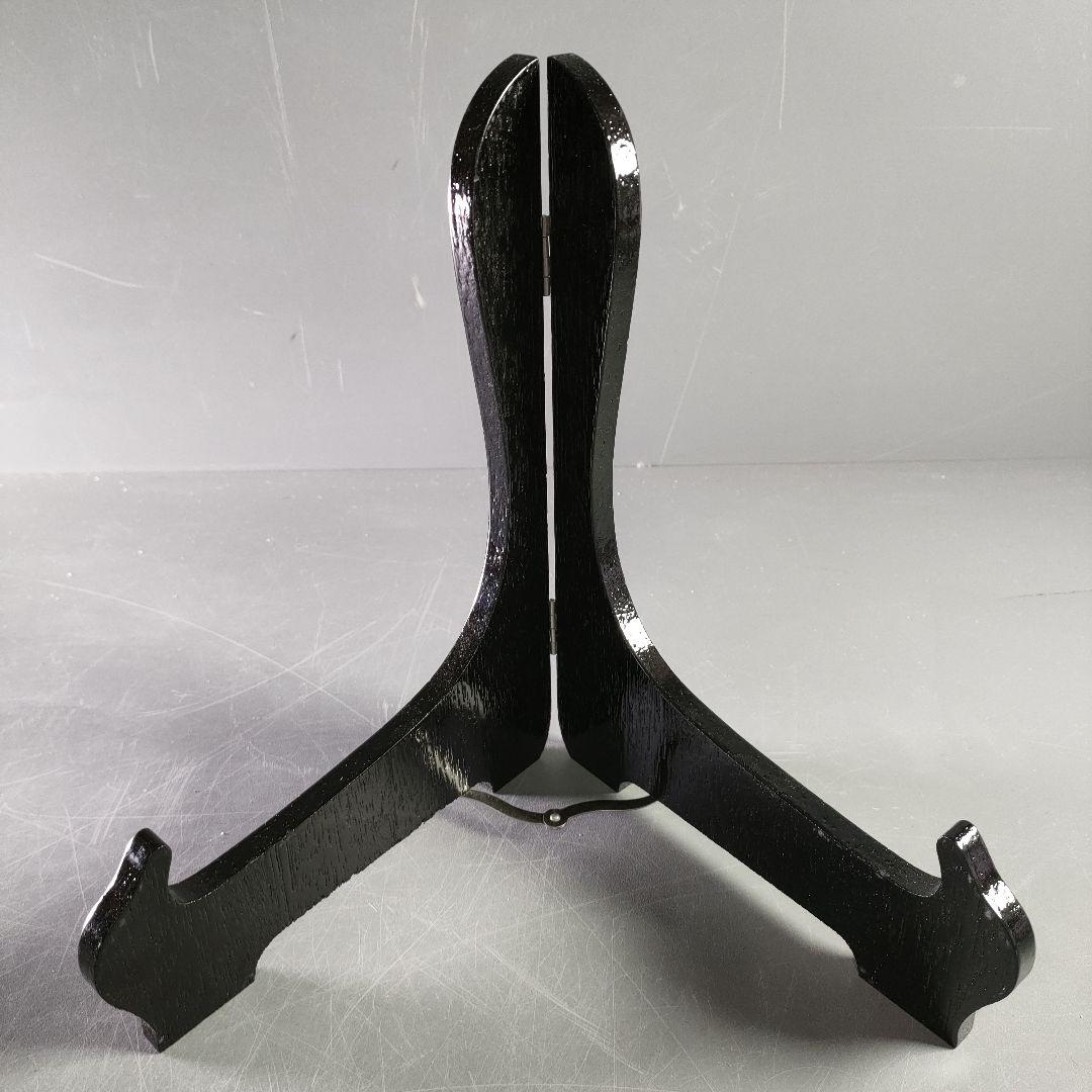 A892-2/伊藤麻沙人 造/黒釉笹文皿/大皿/長皿/飾皿/