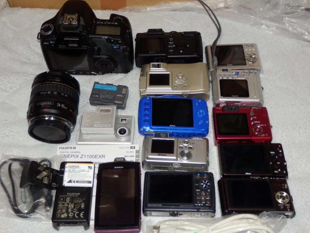 ⭕️ばら売可能♥️動作品Z1100EXRなど１１台★ニコンLUMIX★大量セット