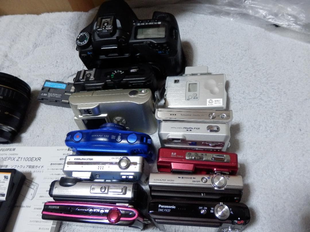 ⭕️ばら売可能♥️動作品Z1100EXRなど１１台★ニコンLUMIX★大量セット