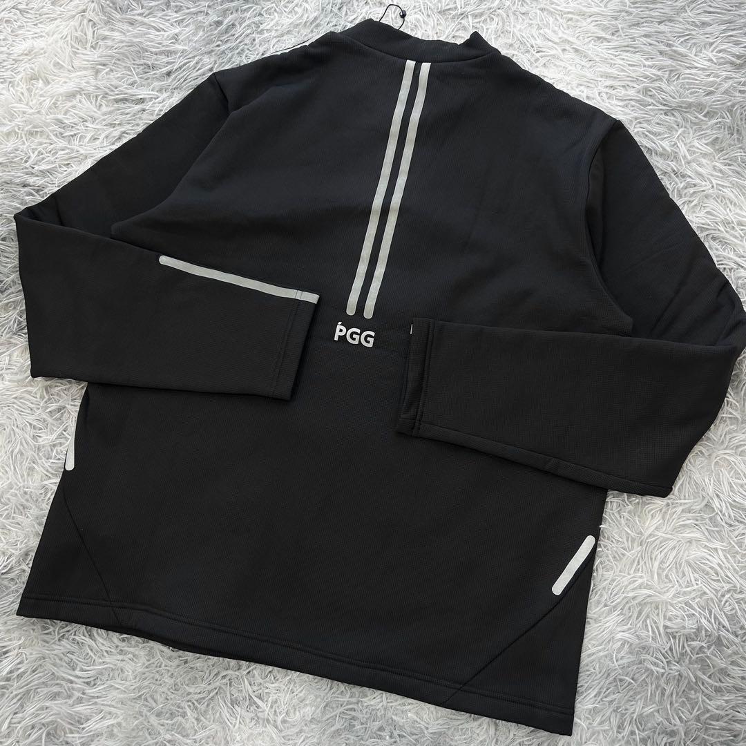 新品　PGG パーリーゲイツ　スウェット　モックネック　裏起毛　ブラック　6