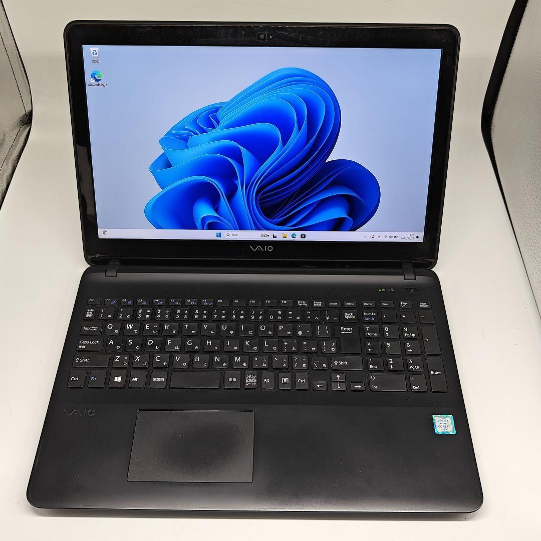 【VAIO】爆速i7 SSD128GB+HDD1TB ブラック ノートPC