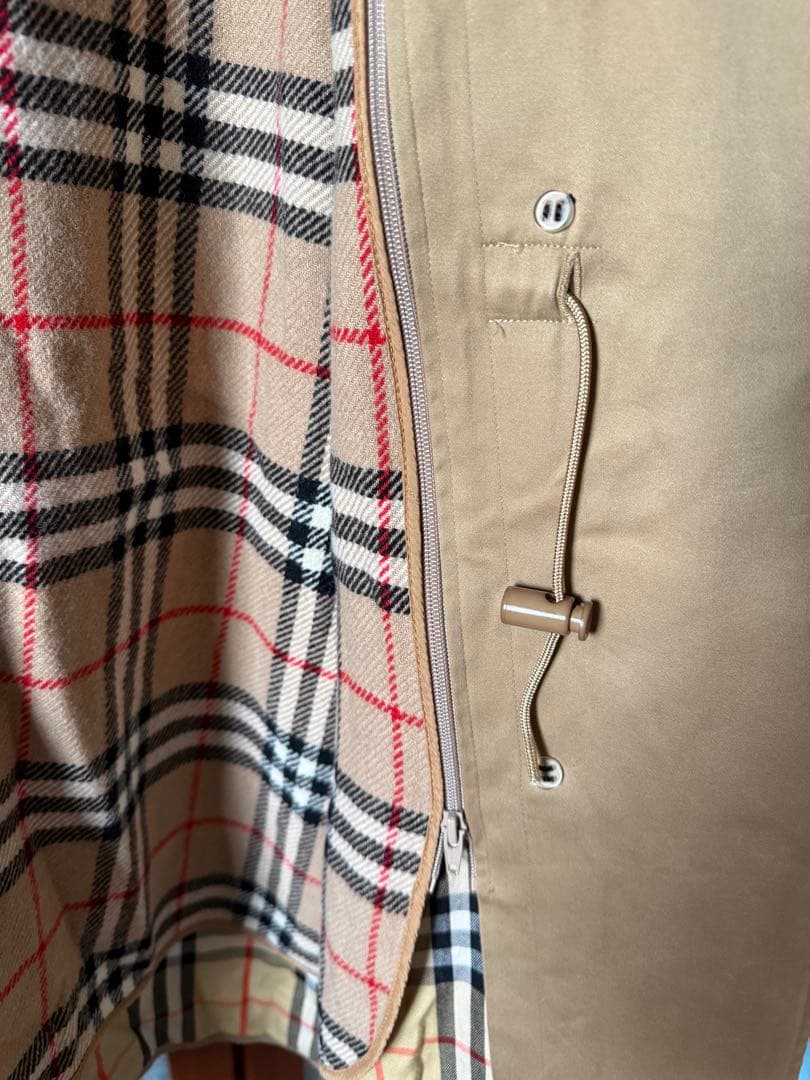 Burberry バーバリー フード付き ノバチェック ライナー コート ロゴ