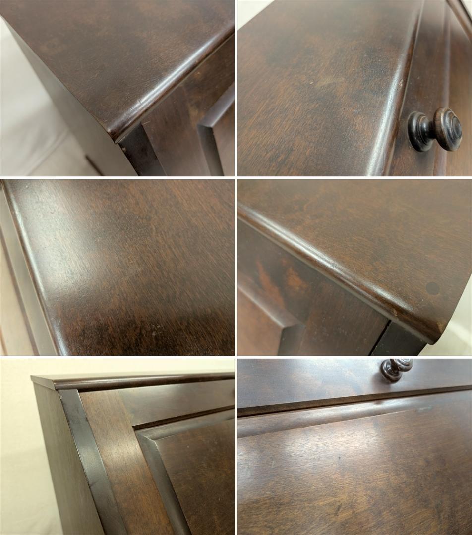 北海道民芸家具　樺 カバ材　無垢　ライティングデスク　ライティングビューロー