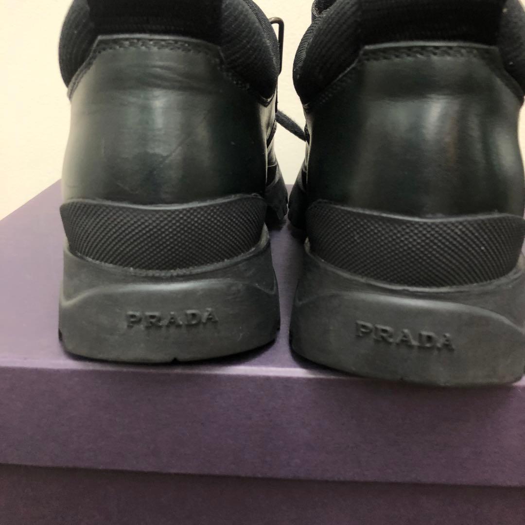 プラダ　ベルクロ　ワークシューズ　美品