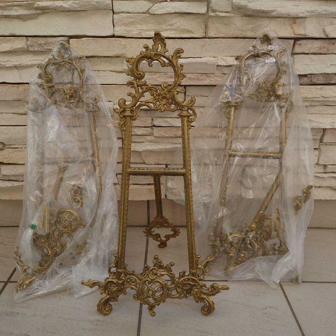 イタリア真鍮イーゼル特大2