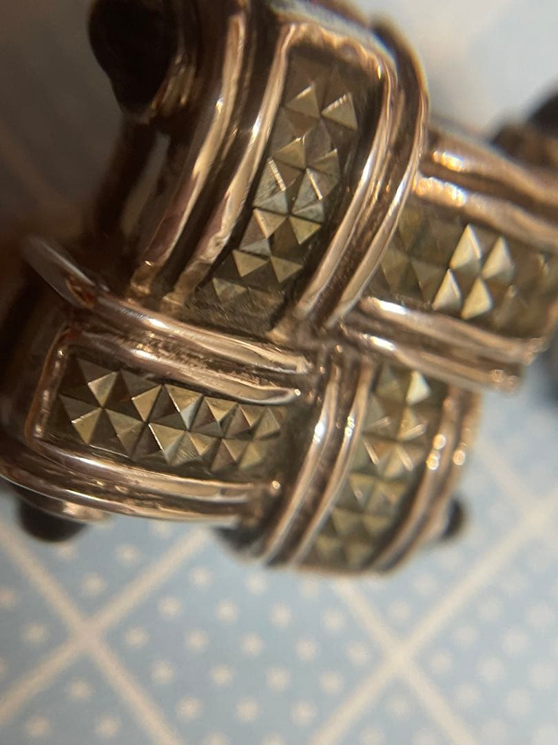 シルバーイヤリング【m1518 ホールマーク　アンティーク　ビンテージ　925】